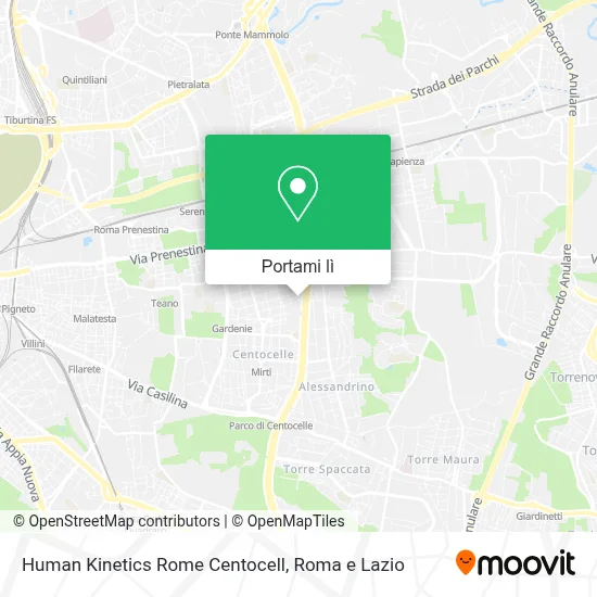 Mappa Human Kinetics Rome Centocell