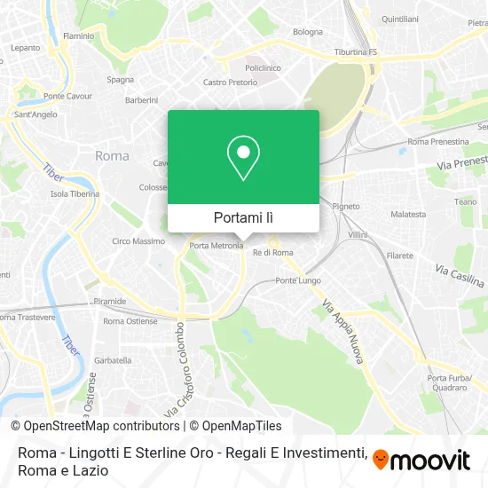 Mappa Roma - Lingotti E Sterline Oro - Regali E Investimenti