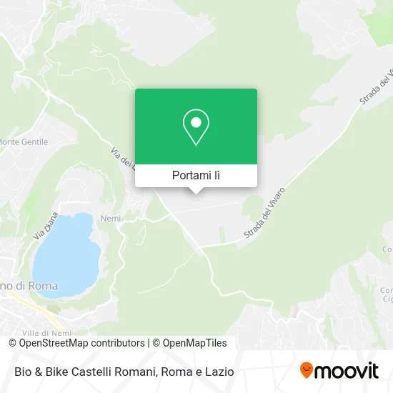 Mappa Bio & Bike Castelli Romani