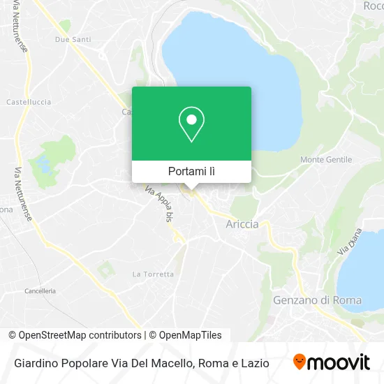 Mappa Giardino Popolare Via Del Macello