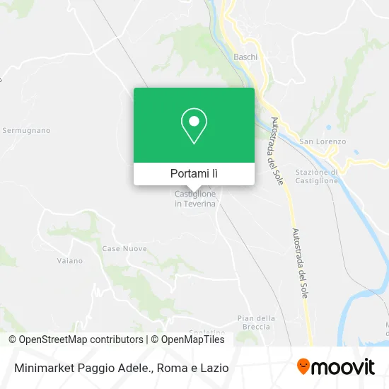 Mappa Minimarket Paggio Adele.