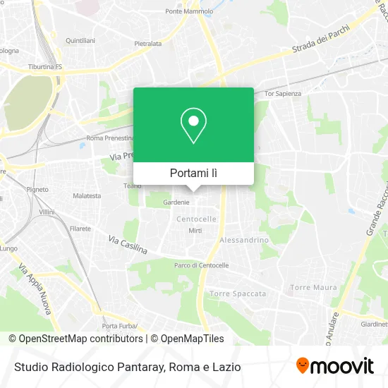 Mappa Studio Radiologico Pantaray