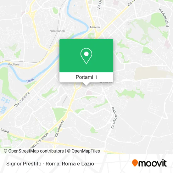 Mappa Signor Prestito - Roma