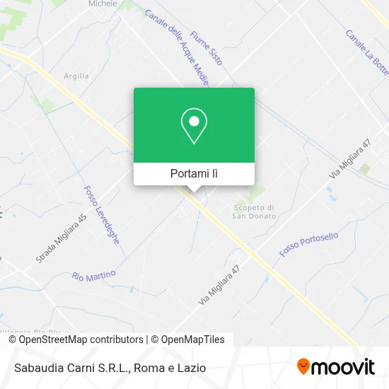 Mappa Sabaudia Carni S.R.L.