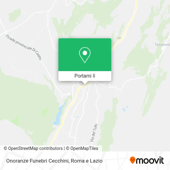 Mappa Onoranze Funebri Cecchini