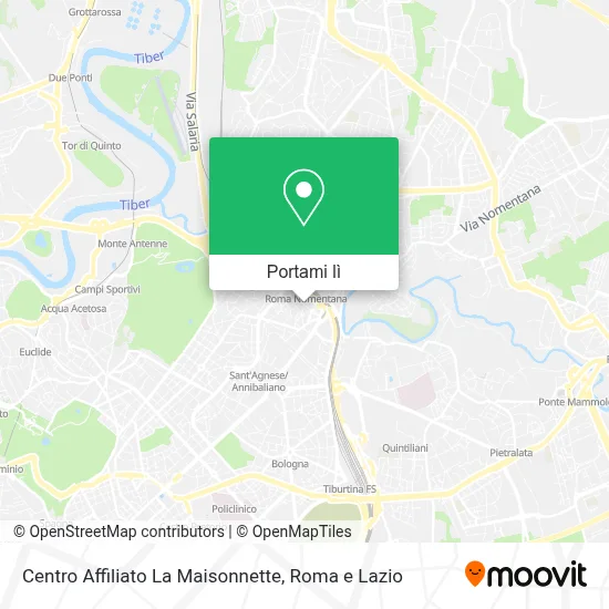 Mappa Centro Affiliato La Maisonnette