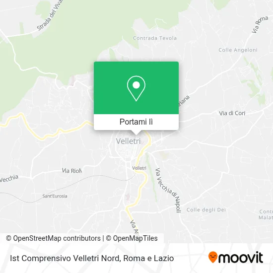Mappa Ist Comprensivo Velletri Nord