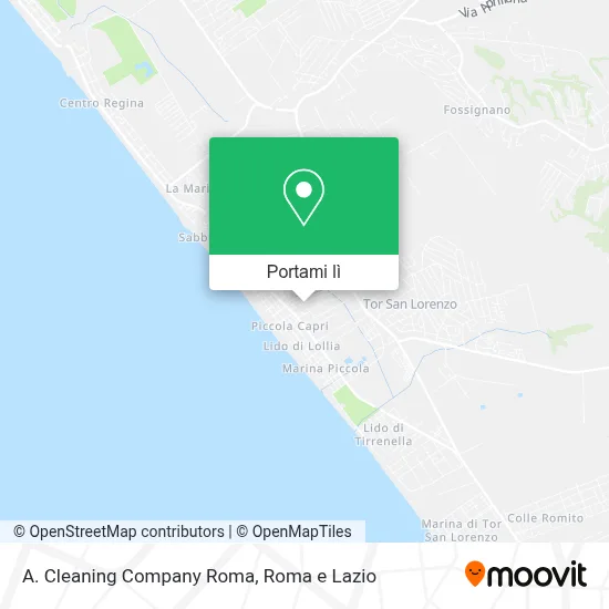 Mappa A. Cleaning Company Roma
