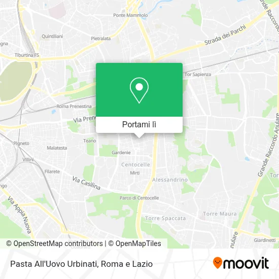 Mappa Pasta All'Uovo Urbinati