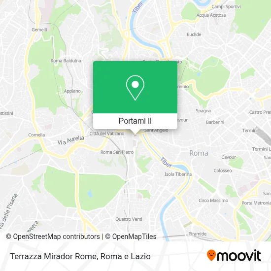 Mappa Terrazza Mirador Rome