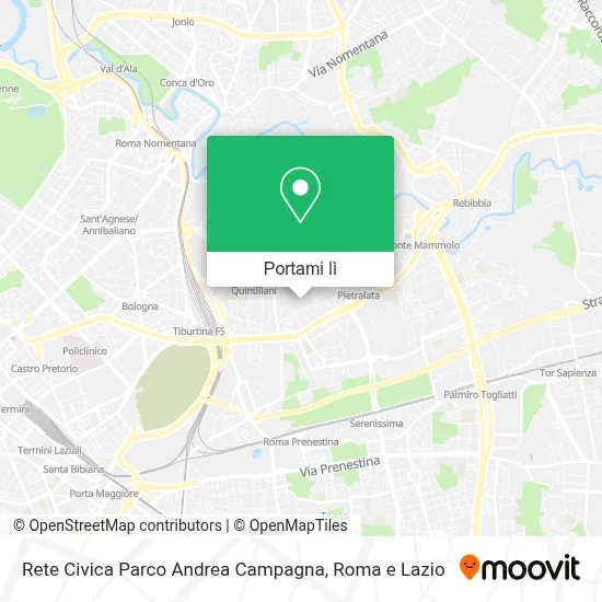 Mappa Rete Civica Parco Andrea Campagna