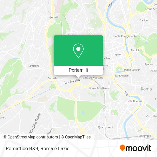 Mappa Romattico B&B