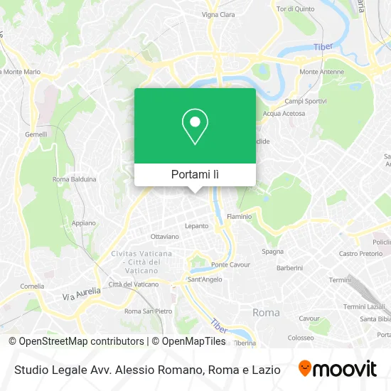 Mappa Studio Legale Avv. Alessio Romano