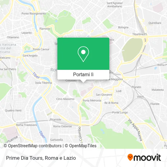 Mappa Prime Dia Tours