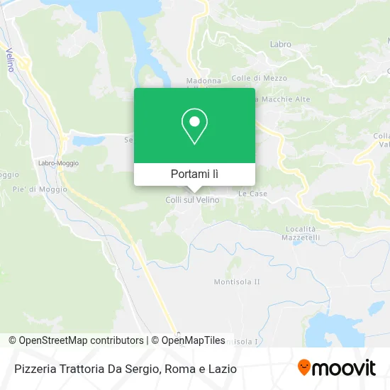 Mappa Pizzeria Trattoria Da Sergio
