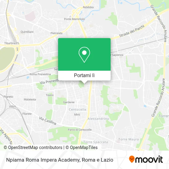 Mappa Npiama Roma Impera Academy