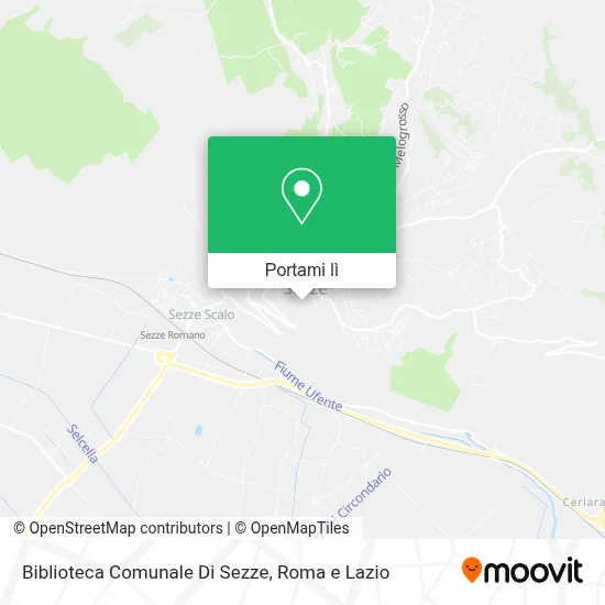 Mappa Biblioteca Comunale Di Sezze