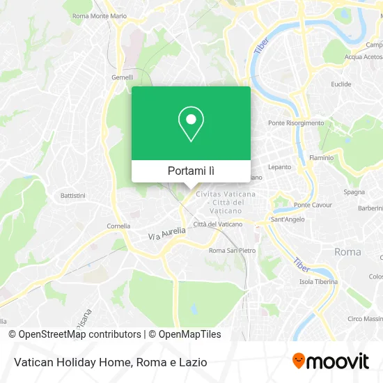 Mappa Vatican Holiday Home