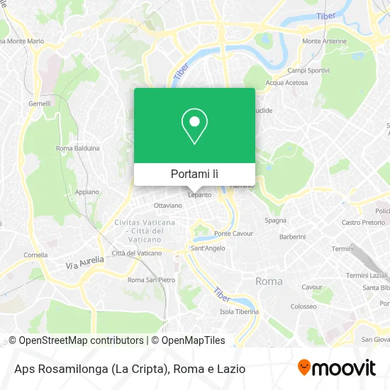 Mappa Aps Rosamilonga (La Cripta)