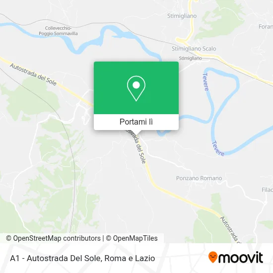 Mappa A1 - Autostrada Del Sole