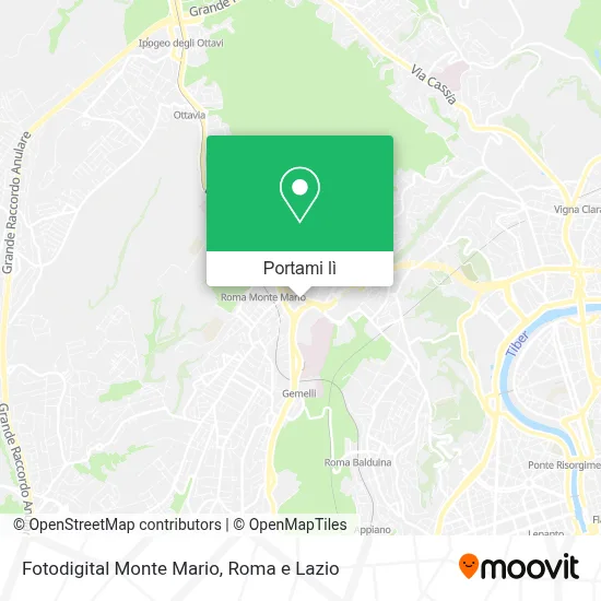 Mappa Fotodigital Monte Mario
