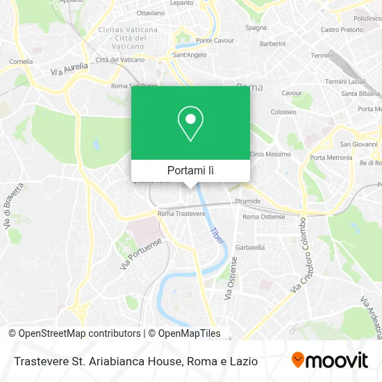 Mappa Trastevere St. Ariabianca House
