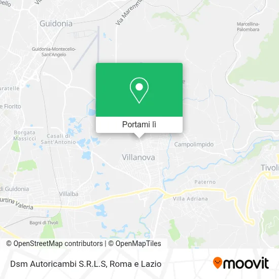 Mappa Dsm Autoricambi S.R.L.S