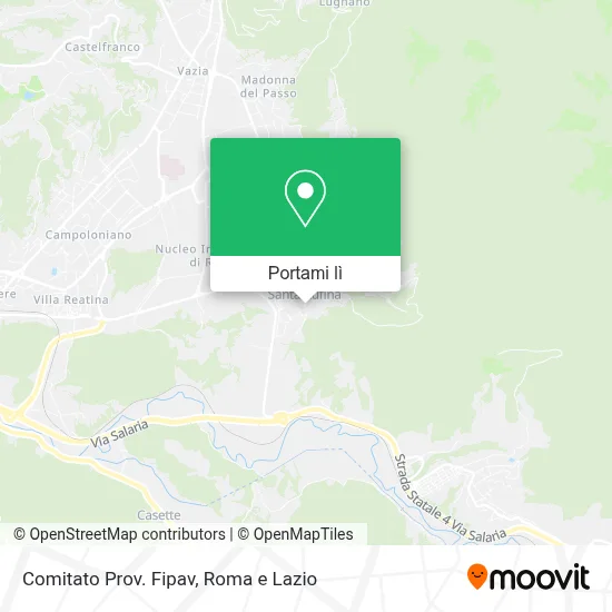 Mappa Comitato Prov. Fipav