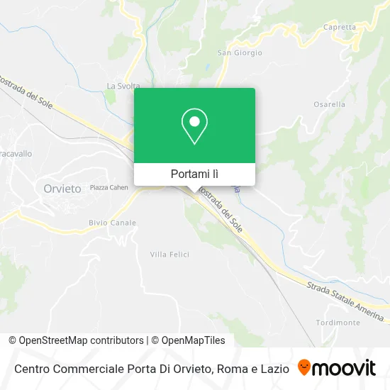 Mappa Centro Commerciale Porta Di Orvieto
