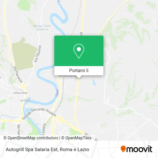 Mappa Autogrill Spa Salaria Est