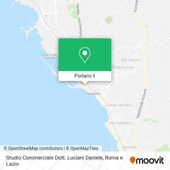 Mappa Studio Commerciale Dott. Luciani Daniele