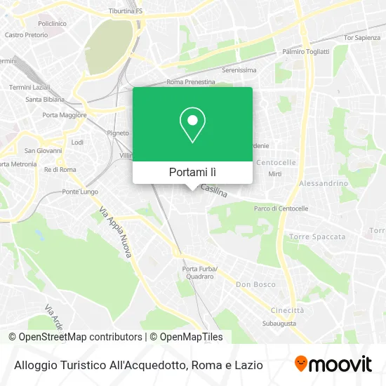 Mappa Alloggio Turistico All'Acquedotto