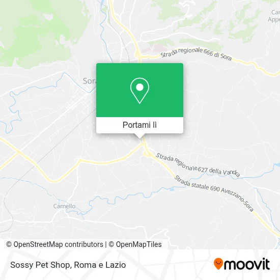 Mappa Sossy Pet Shop