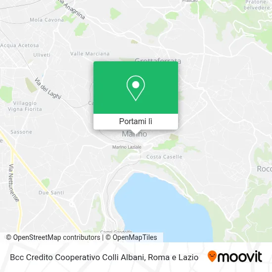 Mappa Bcc Credito Cooperativo Colli Albani