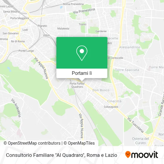 Mappa Consultorio Familiare "Al Quadraro"