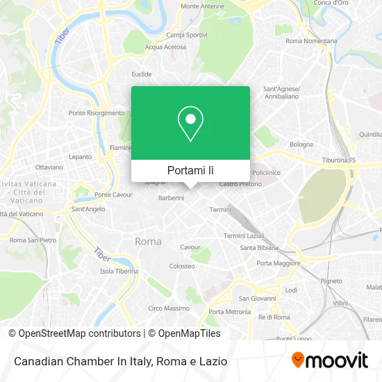 Mappa Canadian Chamber In Italy