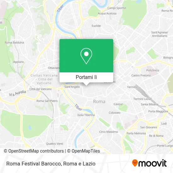 Mappa Roma Festival Barocco