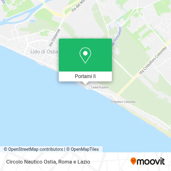 Mappa Circolo Nautico Ostia