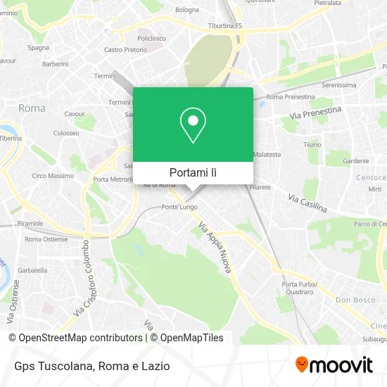 Mappa Gps Tuscolana