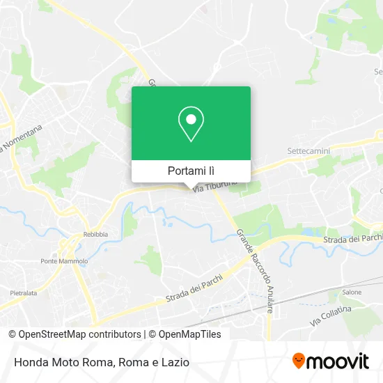 Mappa Honda Moto Roma