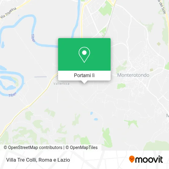 Mappa Villa Tre Colli
