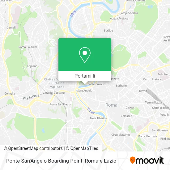 Mappa Ponte San'Angelo Boarding Point