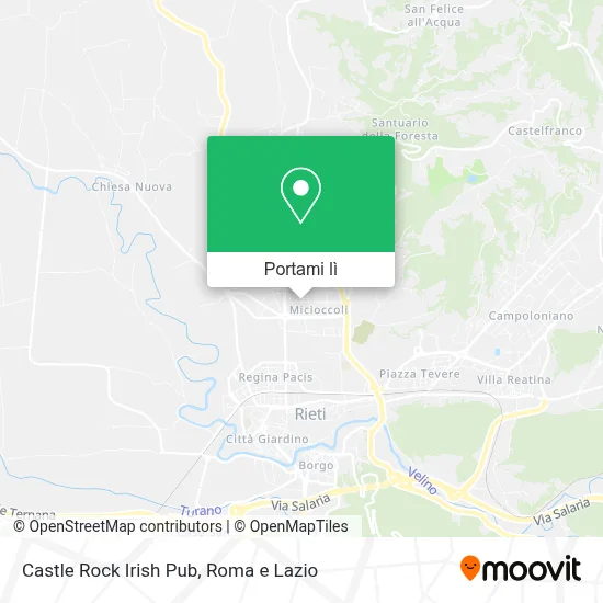 Mappa Castle Rock Irish Pub