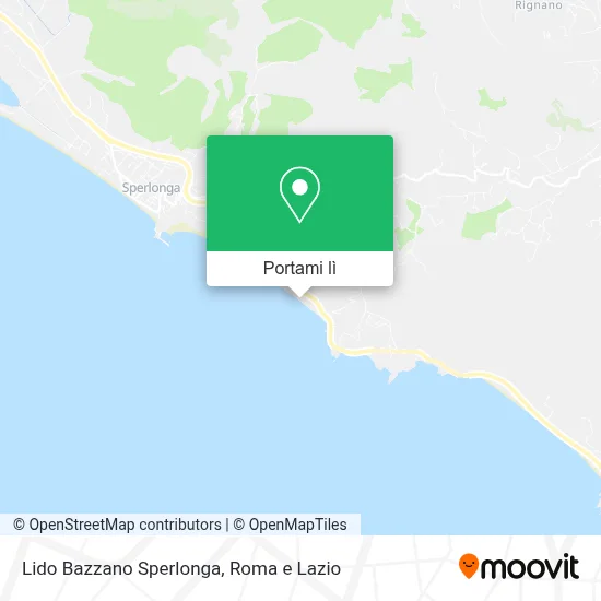 Mappa Lido Bazzano Sperlonga