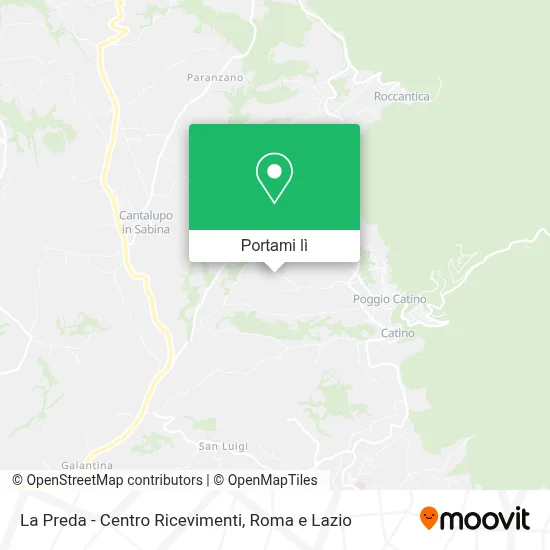 Mappa La Preda - Centro Ricevimenti