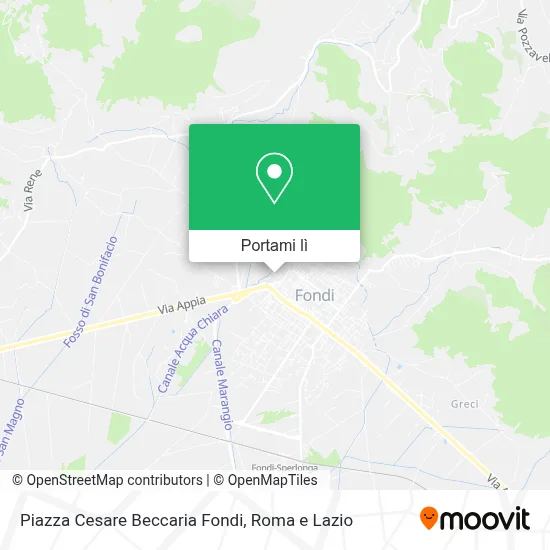 Mappa Piazza Cesare Beccaria Fondi