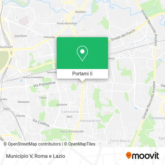 Mappa Municipio V