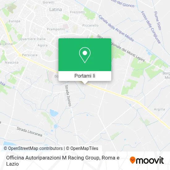 Mappa Officina Autoriparazioni M Racing Group