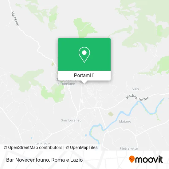 Mappa Bar Novecentouno