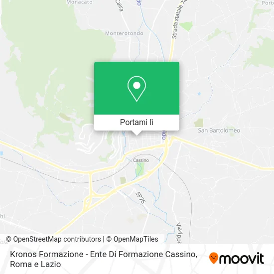 Mappa Kronos Formazione - Ente Di Formazione Cassino